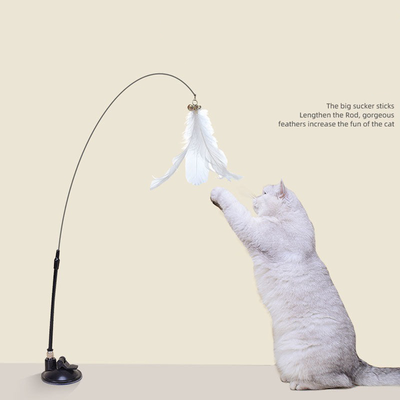 Pet Supplies In Amazon - New powerful suction cat-teasing stick with