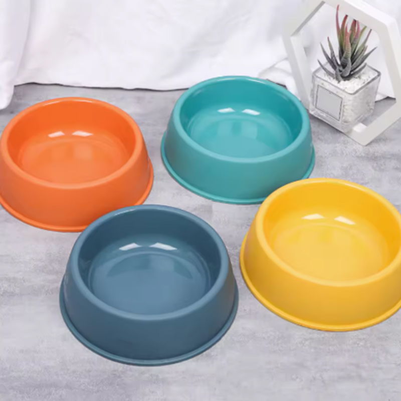 Pet Supplies Dog Food - High Quality Solid Color Pet Bowls