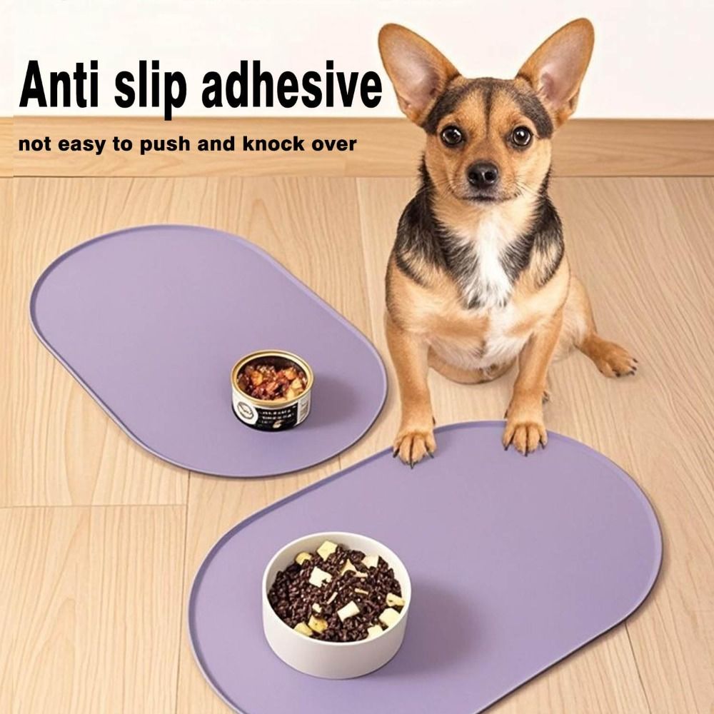 Durable Silicone Pet Food Mat  - Pet Supplies Dog Food review and price