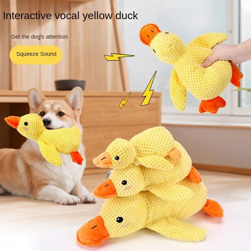 Plush Duck Dog Toy Bite Resist - Pet Dental Chew Toy review and price