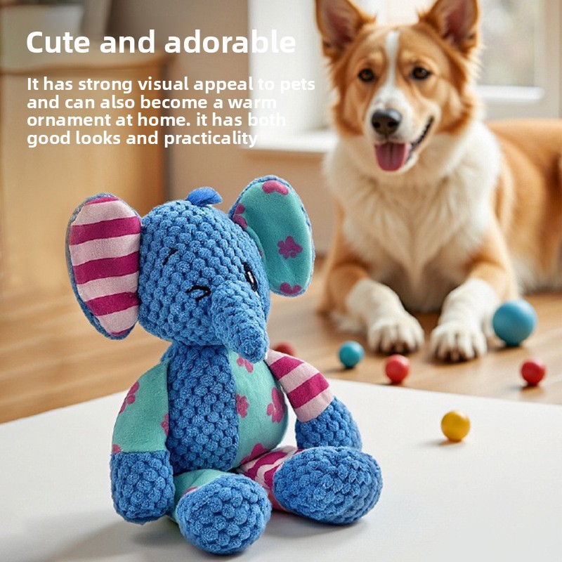 Cartoon Colorful Patchwork Plu - Pet Dental Chew Toy review and price