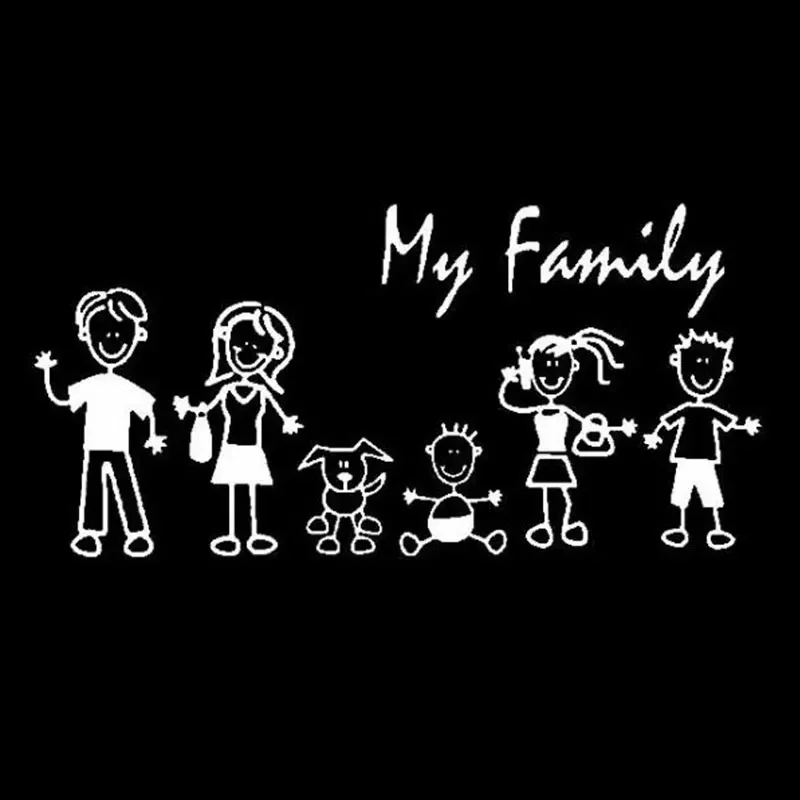 Car Sticker Family Stick Figur - Pet Supplies For Dogs review and price