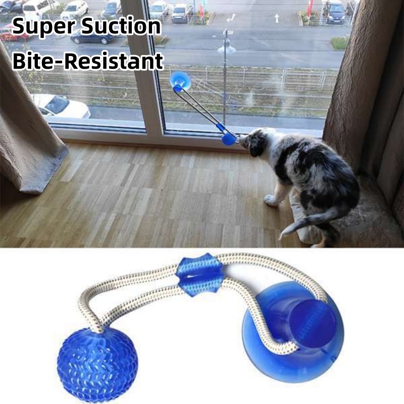Durable Suction Cup Dog Tug To - Pet Dental Chew Toy review and price