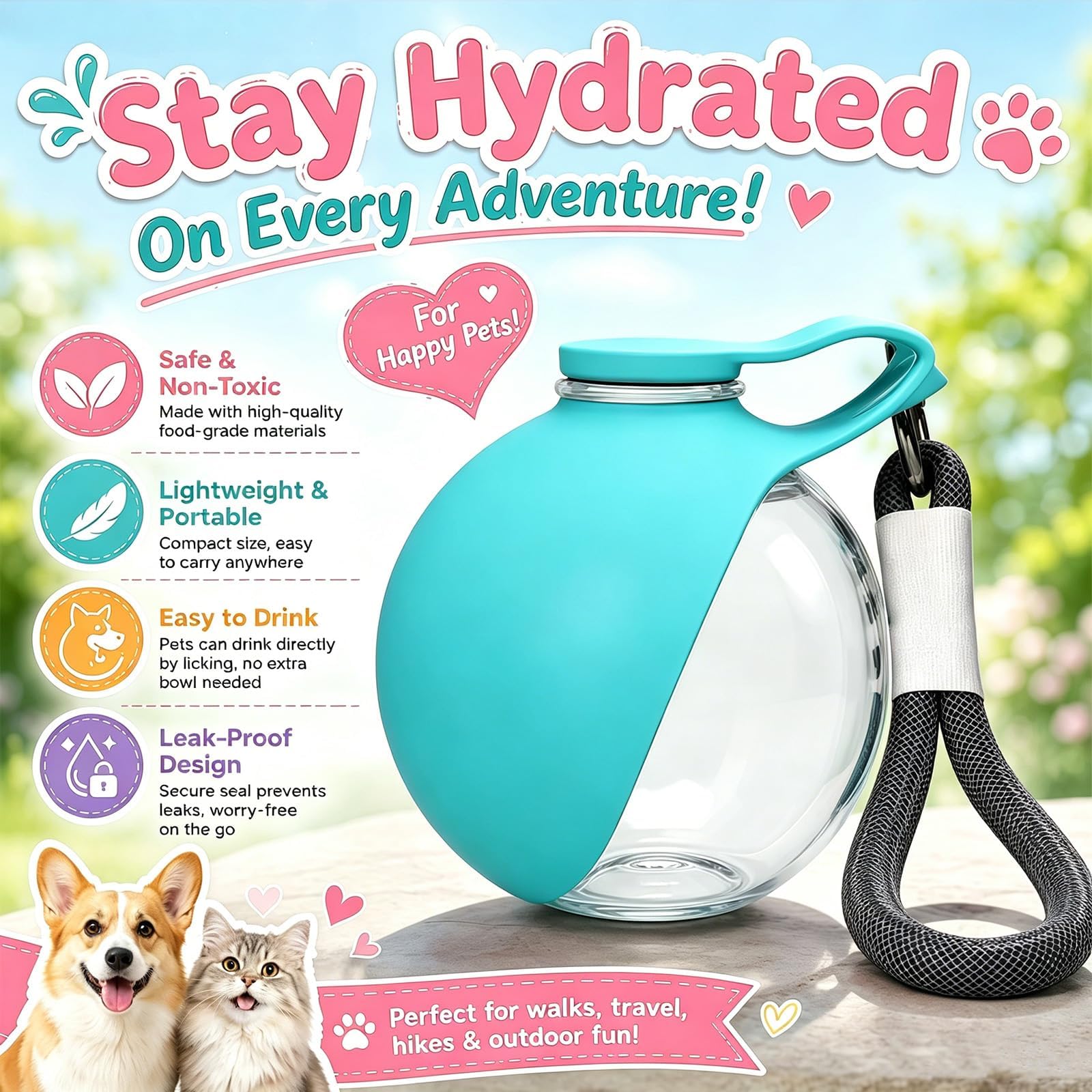 New 2026 2 in 1 Portable Dog W - Pet Supplies Dog Food review and price