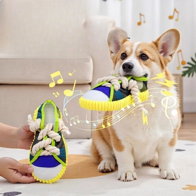 Dog Squeak Toy Teeth Grinding  - Pet Dental Chew Toy review and price