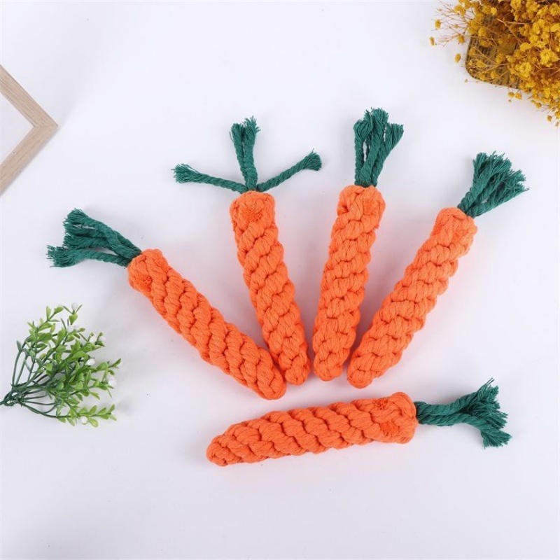 Carrot Dog Chew Rope Toy Safe  - Pet Dental Chew Toy review and price
