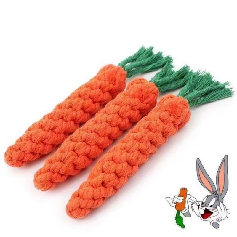 Carrot Dog Chew Rope Toy Safe  - Pet Dental Chew Toy review and price